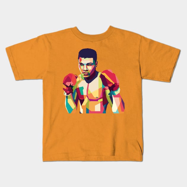 Muhammad Ali The Greatest Kids T-Shirt by Creativedy Stuff